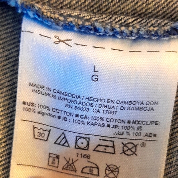 OLD NAVY WOMENS LARGE DENIM  JEAN VEST - Picture 6 of 9